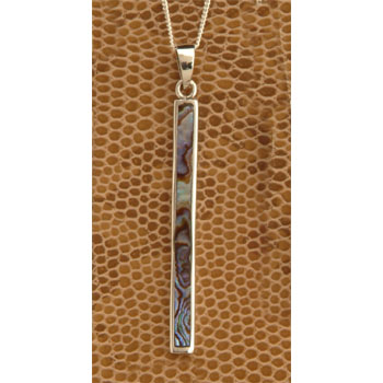 Abalone Long Thin Pendant