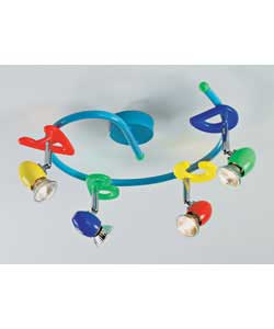 ABCD Blue Spotlight Ceiling Bar