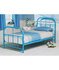 Acacia Blue Single Bedstead - Frame Only