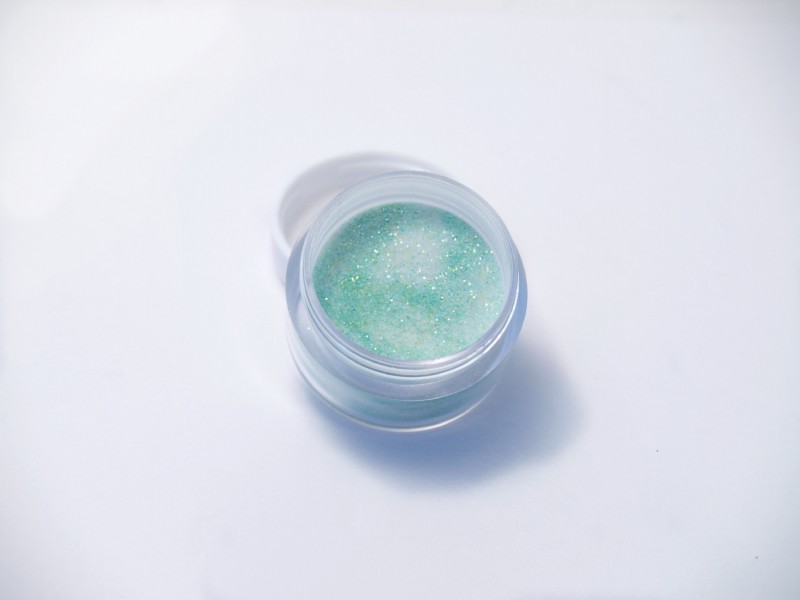 Acrylic Powder Light Green with glitter