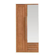 Adelaide 2 door 2 drawer Wardrobe, Walnut effect