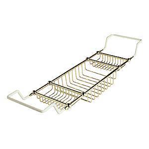 Adjustable Bath Rack in Antique Gold Finish