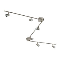 Adjustable Spotlights Nickel 6Pk