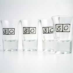 Unbranded Age Shot Glasses 30