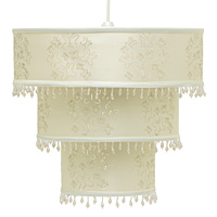 Unbranded AI119 CR - 3 Tier Cream Pendant Shade