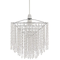 Unbranded AI167 - Clear Acrylic Pendant Shade