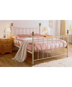 Alderley Ivory King Size Bedstead with Comfort Mattress