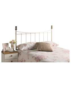 Unbranded Alderley Metal Kingsize Headboard - White