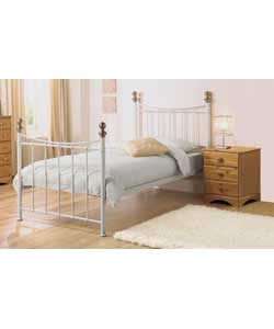 Unbranded Alderley Metal Single Bedstead with Comfort