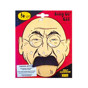 Alf Garnett moustache, black