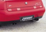 Alfa GTV/Spider Rear Silencer 4x70mm