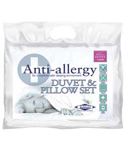 Allershield 7.5 Tog Duvet and Pillow Set - Single