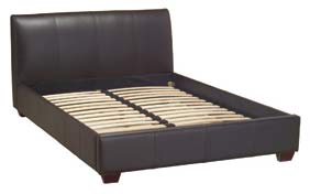 Alstons- Malmo- 4FT 6" Double Leather Bed
