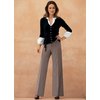 Fully functional button through cardigan with mock shirt in smart self stripe cotton. Removable self