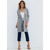 Ribbed cuffs and hem. Removable slotted belt. Washable. Cotton.