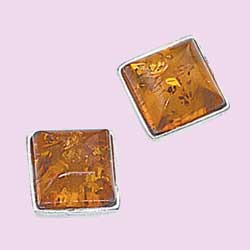 Amber Aquare Earrings