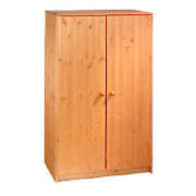 Unbranded Amber Low 2 Door Wardrobe, Antique Pine