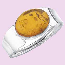 Amber Oval Bangle