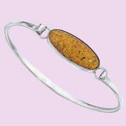 Amber Plain Bangle