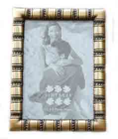 A very stylish brass photo frame