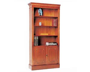 Antique replica 2 door bookcase