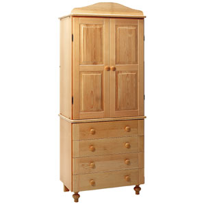 A high quality tall nursery wardrobe which has 1 h