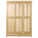 Arundel oak all hanging 3 door wardrobe furniture