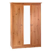 Unbranded Ashbury 3 door Wardrobe, Pine effect