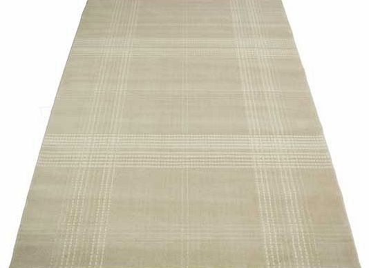 Atlantis Checks Rug - Natural - 80 x 150cm