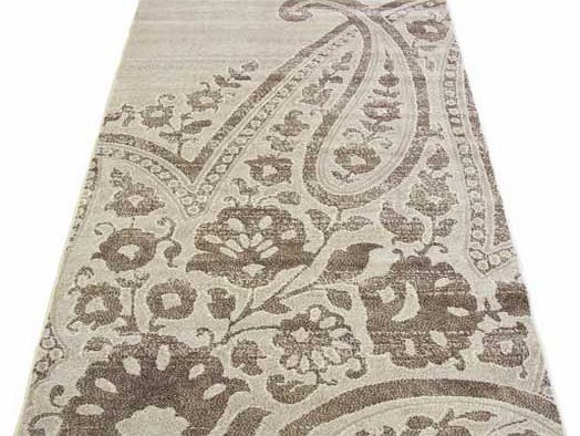 Atlantis Floral Paisley Rug - Natural - 80 x 150cm