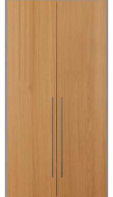 Unbranded Atlas 2 Door Tall Wardrobe - Oak Effect