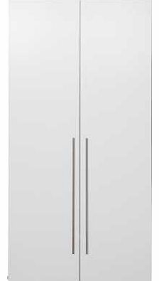 Unbranded Atlas 2 Door Tall Wardrobe - White