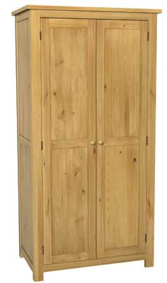 Unbranded Aylesford Pine Ladies Full Hanging Double Wardrobe