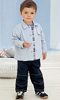 Babies Three-Piece Cord Shirt Set