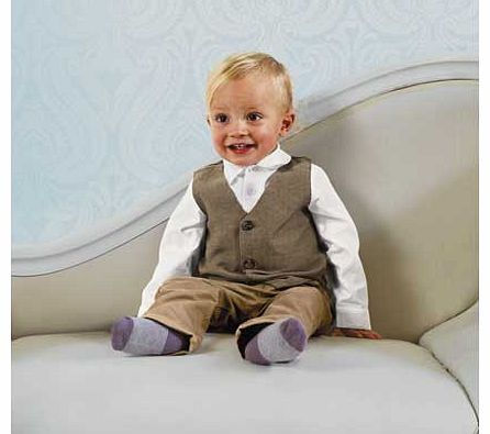 Unbranded Baby Boys Waistcoat Set - 3-6 Months