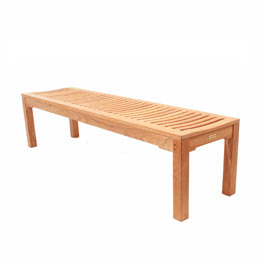 Unbranded Backless Teak Sports Bench from Kingdom Teak