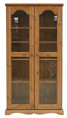 BADGER 5FT GLAZED BOOKCASE