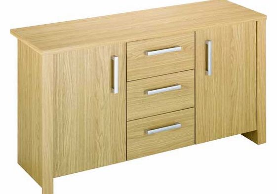 Unbranded Bailey 2 Door 3 Drawer Sideboard - Oak Effect