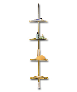 Bathroom Space Saver - Brass effect.