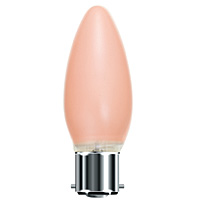 Unbranded BE00360 - 40 Watt Pink BC Candle Bulb