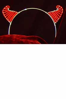 BEADED DEVIL HORNS