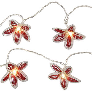 Beaded Flower String Lights