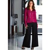 Heavily beaded cardigan with chiffon trim at edge and cuff, with matching colour plain camisole. Was