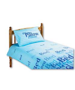 Includes duvet cover and 1 pillowcase. 50% polyest