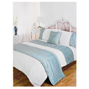 Unbranded Bedcrest Bed In A Bag Rose Sequin Aqua Double