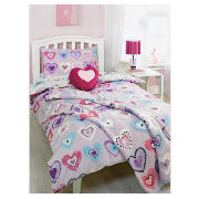 Unbranded Bedcrest Girls Heart Cushion