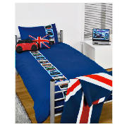 Unbranded Bedcrest Printed Boys Cars Duvet Set Single