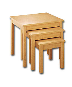 Beech Effect Nest of Tables