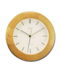 Beech Effect Wall Clock