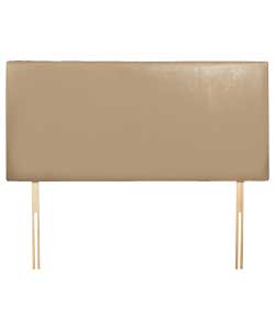 Unbranded Beige Suede Effect Double Headboard